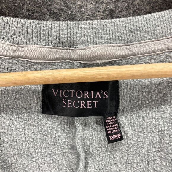 Victoria's Secret Sweater Pullover Women XS Gray Knit Cotton Long Sleeve Casual - Picture 3 of 8